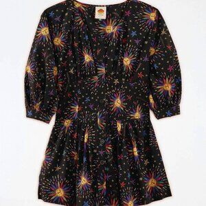 Farm Rio Rainbow Suns Organic Cotton Mini Dress